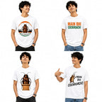 Main Bhi Cockroach Graphic Printed Regular T-Shirt for Men & Women, CJP Statement Graphic Tee, Different Designs, Gen Z Cockroach Print Graphic White T-Shirt
