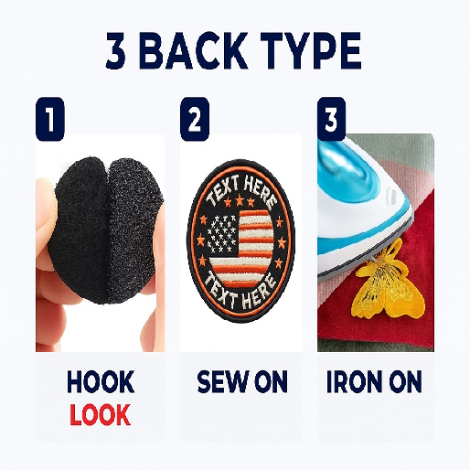 Customized Embroidered Name Patches, Personalized Iron-On & Sew-On Name Tags, Make Your Own Name, Different Shapes and Colors