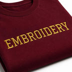 Personalized Embroidery T-Shirt for Men & Women, Custom Name/Text Cotton Unisex Tee, Unique Gift, Premium Cotton, Gift for Him/Her, Minimalist Customized Text Short Sleeve Crewneck T-shirts