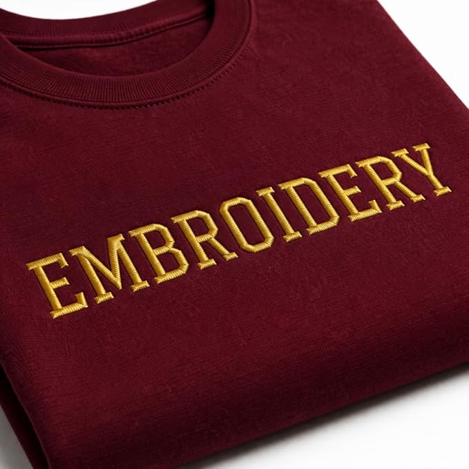 Personalized Embroidery T-Shirt for Men & Women, Custom Name/Text Cotton Unisex Tee, Unique Gift, Premium Cotton, Gift for Him/Her, Minimalist Customized Text Short Sleeve Crewneck T-shirts