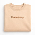 Customized Embroidered Unisex T-Shirt, Custom Tee with Text, 100% Pure Cotton, Random Texts & Phrases, Regular Fit, Premium Embroidery Stitching, Half Sleeve T-Shirt