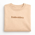 Customized Embroidered Unisex T-Shirt, Custom Tee with Text, 100% Pure Cotton, Random Texts & Phrases, Regular Fit, Premium Embroidery Stitching, Half Sleeve T-Shirt