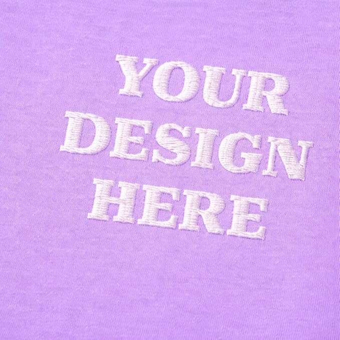 Personalized Embroidery T-Shirt for Men & Women, Custom Name Embroidered Cotton T Shirt, Minimal Chest Embroidered Custom Tee, Unisex Casual Gift, Different Placement for Text, Design Your Tee