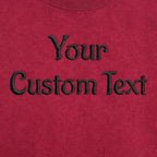 Customized Embroidery T-Shirts for Men & Women, Choose Phrase, Font and Embroidery Color for Any Occasion, 100% Pure Cotton Regular Fit, Custom Name Embroidered Tee, Personalized Gift Apparel
