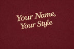 Customized Embroidered T-Shirt, Personalized Tee, Choose Phrase, Font and Thread Color for Any Occasion, Add Your Custom Text Name, Pure Cotton, Design Your Tee, Unique Gift, Chest Embroidery