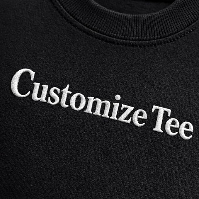 Custom Embroidered Unisex T-Shirt, Personalized Name Embroidery Tee for Men & Women, Cotton Round Neck Custom Embroidery T-Shirt, Crewneck Half Sleeves Tee, 100% Pure Cotton, Regular Fit, Gift Apparel