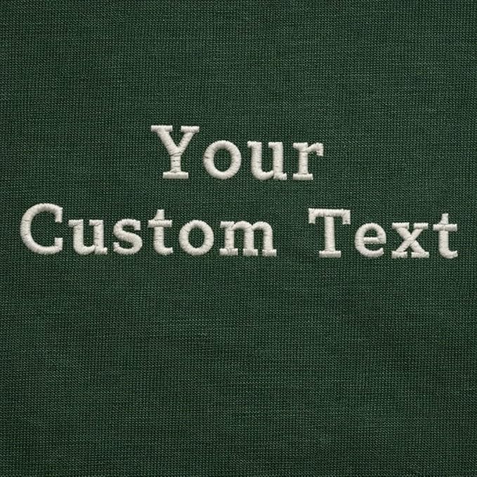 Personalized Embroidered T-Shirt for Men & Women, Custom Text Embroidery Tee, 100% Pure Cotton, Regular Fit, Design Your Random Text in Full Embroidery, Crewneck Half Sleeve T-Shirts, Gift Apparel