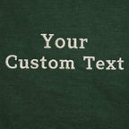 Personalized Embroidered T-Shirt for Men & Women, Custom Text Embroidery Tee, 100% Pure Cotton, Regular Fit, Design Your Random Text in Full Embroidery, Crewneck Half Sleeve T-Shirts, Gift Apparel