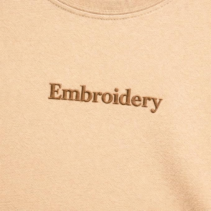 Customized Embroidered Unisex T-Shirt, Custom Tee with Text, 100% Pure Cotton, Random Texts & Phrases, Regular Fit, Premium Embroidery Stitching, Half Sleeve T-Shirt