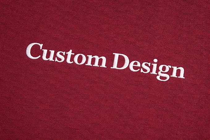 Personalized Embroidered Name Unisex T-Shirts, Choose Phrase, Font and Embroidery Thread Color, Pure Cotton, Short Sleeve Crewneck T-Shirts, Design Your Tee, Minimal Chest Embroidery
