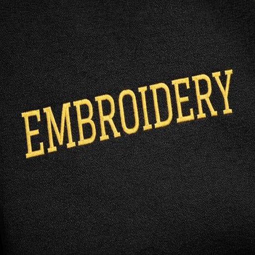 Personalized Embroidered Black Unisex Sweatshirts, Custom Sweatshirts For Everyone, Font & Back Embroidery, Regular Fit, Design your Pullover, Different Placements For Text, Embroidered Quotes