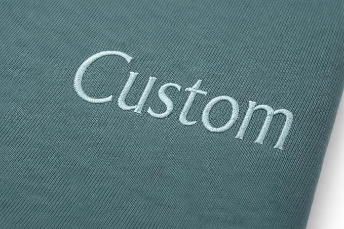 Customized Embroidery Unisex T-shirts, Custom Name / Text Embroidery Tee for Men & Women, Cotton Round Neck Custom Embroidery T-Shirt, Unique Gift, 100% Pure Cotton, Random Texts & Phrases, Regular Fit, Design Your Tee