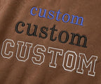 Custom Embroidery T-Shirts for Men & Women, Choose Phrase, Font and Embroidery Color for Any Occasion, Unique Gift, Pure Cotton, Regular Fit, Different Color Options, Minimal Chest Embroidery