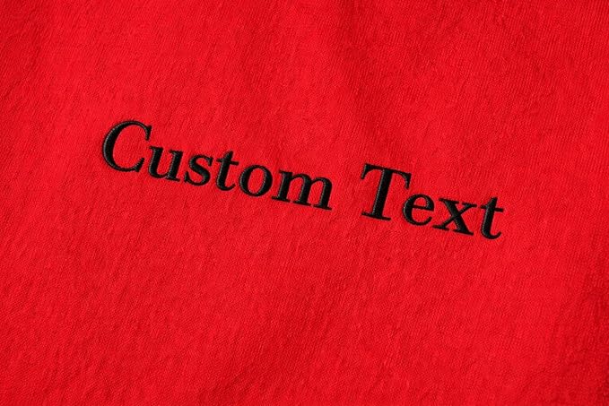 Custom Embroidered T-Shirt , Personalized Text Pure Cotton Tee, Custom Unisex Shirt for Gifts & Groups, Make Your Own Tee