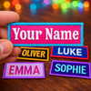 Custom Embroidery Name Patches, Personalized Text Patch