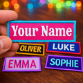 Custom Embroidery Name Patches, Personalized Text Patch