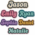 Custom Embroidery Name Patch –Personalized Iron-On / Sew-On Patch with Premium Thread Finish