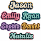 Custom Embroidery Name Patch –Personalized Iron-On / Sew-On Patch with Premium Thread Finish