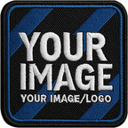 Customized Embroidered Logo or Image Patches, Hook and Loop, Clothe Jackets, Backpacks, Patch Gift for Birthday, Christmas, Personalized Image or Text