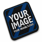 Customized Embroidered Logo or Image Patches, Hook and Loop, Clothe Jackets, Backpacks, Patch Gift for Birthday, Christmas, Personalized Image or Text