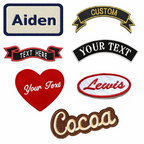 Custom Embroidery Name Patches, Personalized Logo & Text Patches,