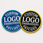 Premium Custom Embroidery Logo Patches High-Quality Sew-On / Iron-On Badges, Design Your Badges, Company Logo Embroidery Patches