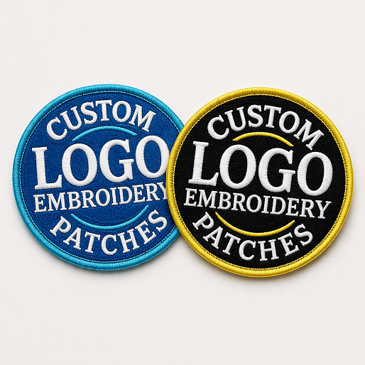 Premium Custom Embroidery Logo Patches High-Quality Sew-On / Iron-On Badges, Design Your Badges, Company Logo Embroidery Patches