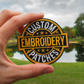 Personalized Embroidery Patch, Premium Iron-On / Sew-On Badge, High Quality Custom Embroidered Patches, Design Your Logo