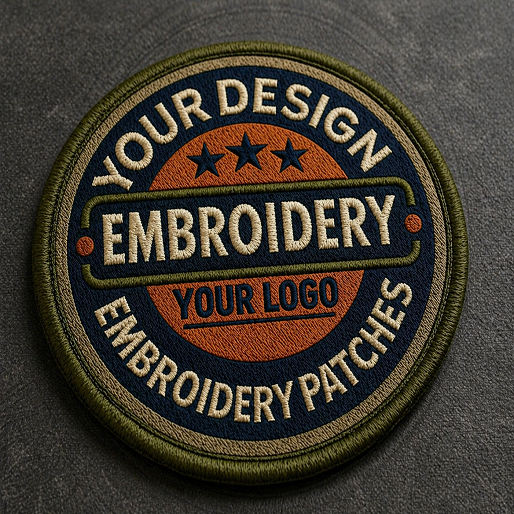 Custom Embroidery Patch – Personalized Logo Iron-On / Sew-On Badge | Premium Custom Patches for Jackets, Hats & Uniforms