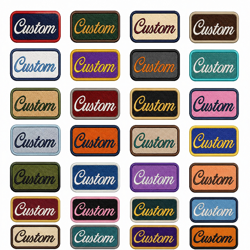 Custom Embroidered Name Patches, Personalized Iron-On / Sew-On Name Tags for Clothing, Uniforms, Jackets & Bags