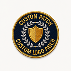 Premium Custom Embroidery Patch, Luxury Logo Badge with Detailed Stitching, Sew on, Iron on, Velcro, Design Your Logo