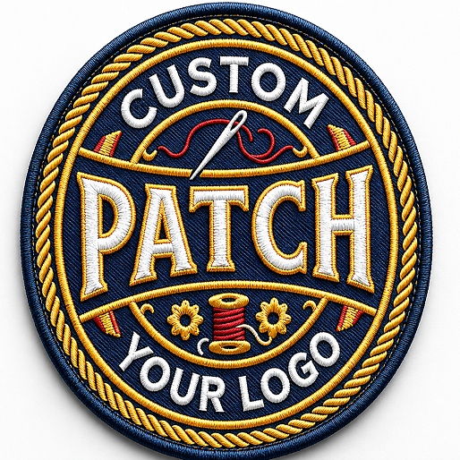 Premium Personalized Embroidered Patch, High-Quality Logo Badge with Detailed Stitching, Multiple Backing Style, Different Sizes, Logo Patches, Patch for Backpacks, Jacket, School, Team, Group