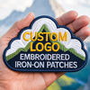 Personalized Logo Embroidered Patch, Premium Quality Durable Stitch Badge, Personalized Logo Image Text for Jackets, Backpacks, School, (Upload Your Design)