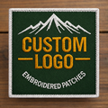 Custom Embroidered Patches, Personalized Logo Patches, Iron On/Sew On/Hook & Loop – Design Your Own Patch for Hats, Backpacks, Clothes, Military, Uniforms, Business,
