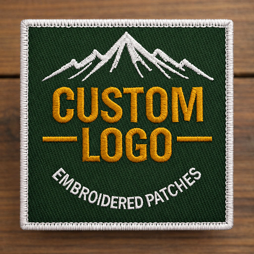 Custom Embroidered Patches, Personalized Logo Patches, Iron On/Sew On/Hook & Loop – Design Your Own Patch for Hats, Backpacks, Clothes, Military, Uniforms, Business,