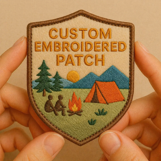 Custom Embroidered Patch – Personalized Logo Badge | Premium Quality Iron-On / Sew-On Patch