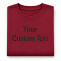 Customized Embroidery T-Shirts for Men & Women, Choose Phrase, Font and Embroidery Color for Any Occasion, 100% Pure Cotton Regular Fit, Custom Name Embroidered Tee, Personalized Gift Apparel