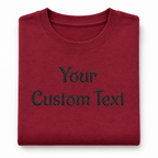 Customized Embroidery T-Shirts for Men & Women, Choose Phrase, Font and Embroidery Color for Any Occasion, 100% Pure Cotton Regular Fit, Custom Name Embroidered Tee, Personalized Gift Apparel