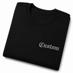 Customized Embroidery T-shirts, Custom Name Embroidery Tee for Men & Women, 100% Pure Cotton, Random Texts & Phrases, Regular Fit, Gift for Couples, Friends & Family, Short Sleeve T-Shirts