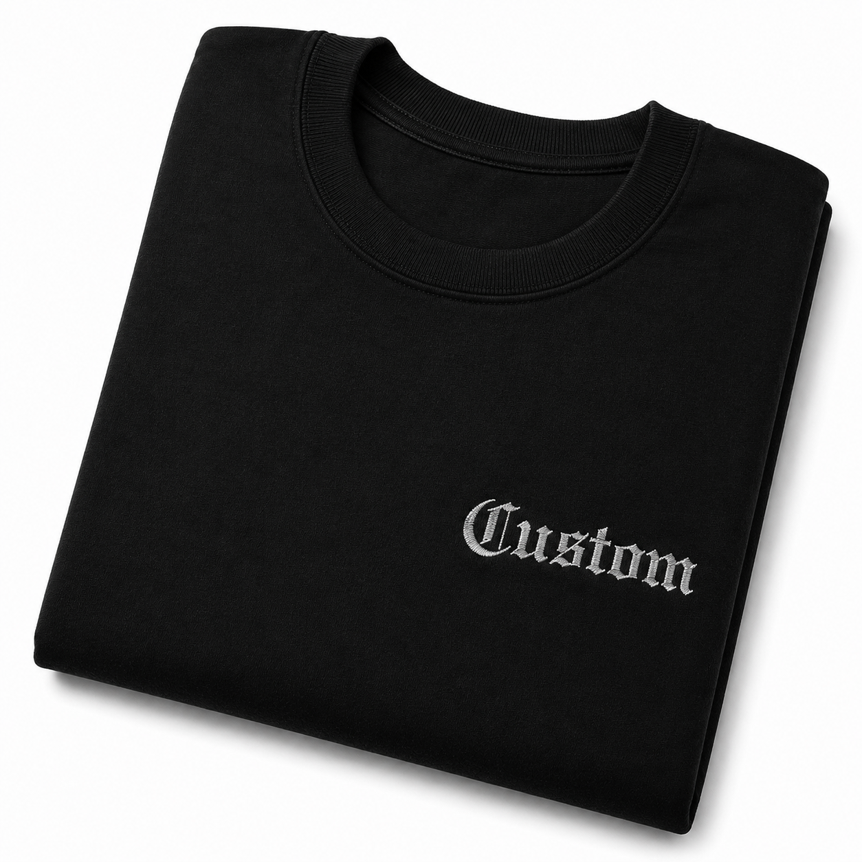 Customized Embroidery T-shirts, Custom Name Embroidery Tee for Men & Women, 100% Pure Cotton, Random Texts & Phrases, Regular Fit, Gift for Couples, Friends & Family, Short Sleeve T-Shirts