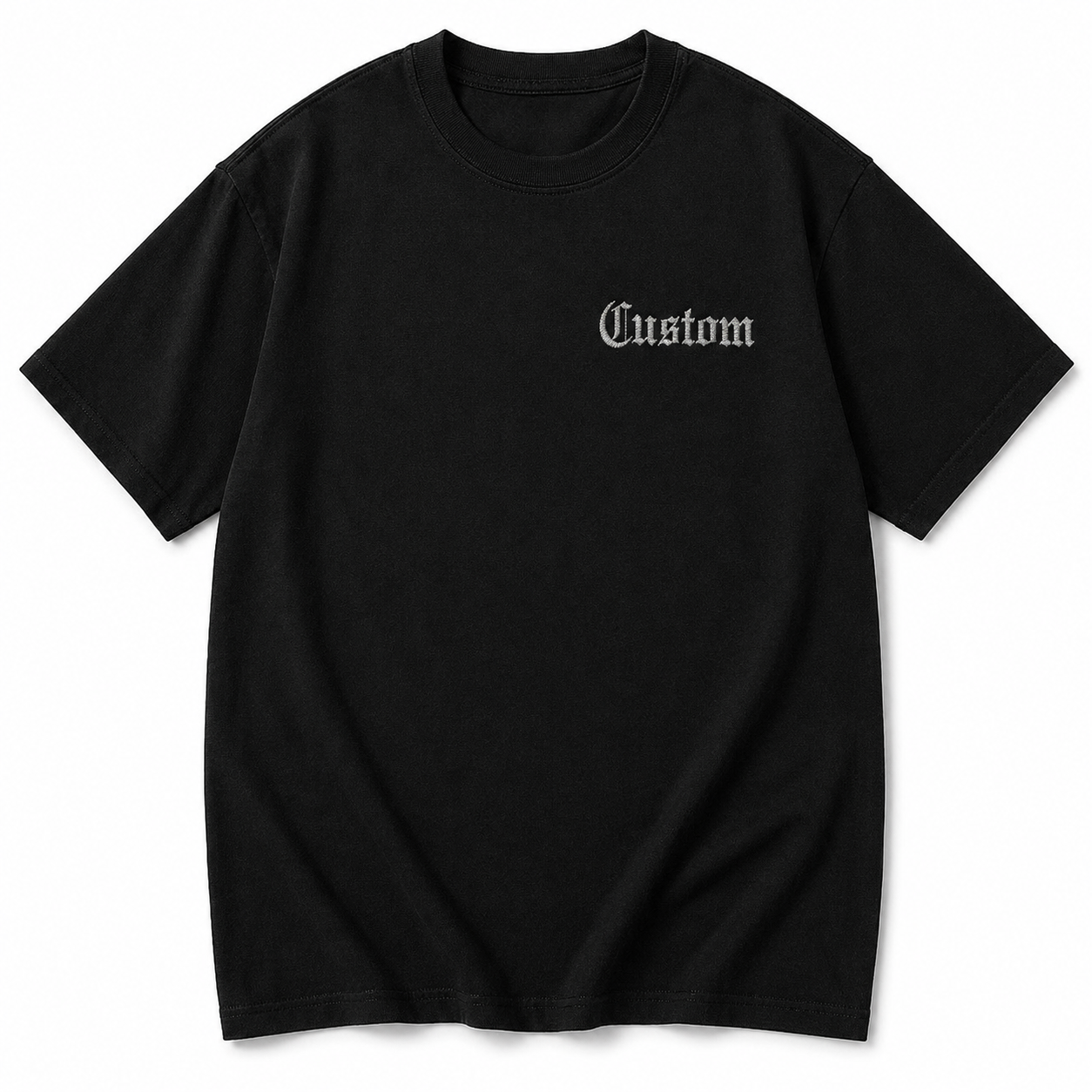 Customized Embroidery T-shirts, Custom Name Embroidery Tee for Men & Women, 100% Pure Cotton, Random Texts & Phrases, Regular Fit, Gift for Couples, Friends & Family, Short Sleeve T-Shirts