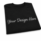 Personalized Name/Text Embroidered T-Shirt for Men & Women, Pure Cotton, Custom Unisex Crew Neck T-Shirts, Casual Wear & Regular Fit, Design Your Tee, Different Placement for Text, Gift Apparel