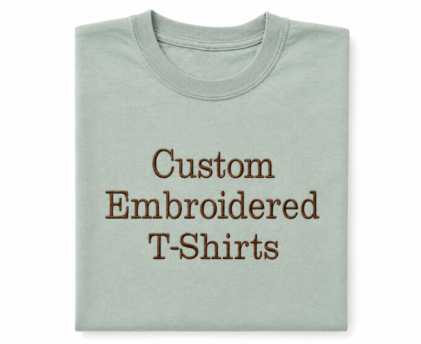 Custom Embroidered T-Shirt, Personalized Embroidery Tee, Unisex Cotton Shirt, Design your T-shirts, Regular Fit, Different Threads Color, Multiple Color Options