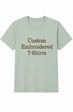 Custom Embroidered T-Shirt, Personalized Embroidery Tee, Unisex Cotton Shirt, Design your T-shirts, Regular Fit, Different Threads Color, Multiple Color Options
