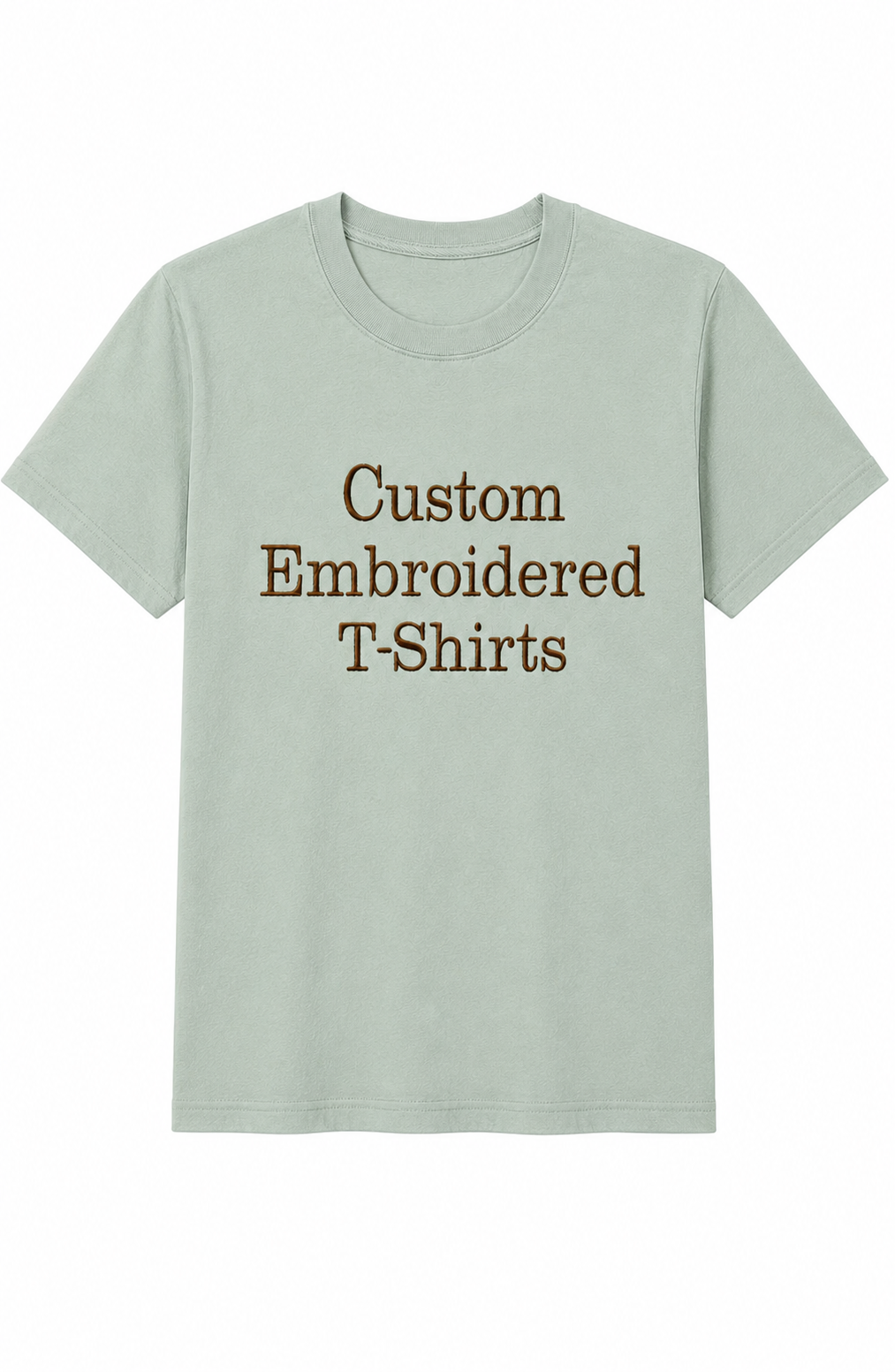 Custom Embroidered T-Shirt, Personalized Embroidery Tee, Unisex Cotton Shirt, Design your T-shirts, Regular Fit, Different Threads Color, Multiple Color Options