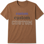 Custom Embroidery T-Shirts for Men & Women, Choose Phrase, Font and Embroidery Color for Any Occasion, Unique Gift, Pure Cotton, Regular Fit, Different Color Options, Minimal Chest Embroidery