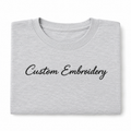 Custom Embroidery T-Shirt for Men & Women, Personalized Name Text Tee, Unisex Cotton T-Shirt, Minimalist Aesthetic Gift, Premium Embroidery Stitching, Soft Cotton, Trendy Outfit, Gift for Him/Her