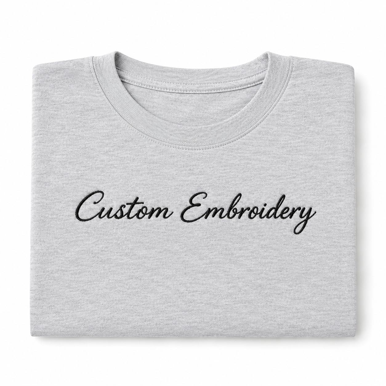 Custom Embroidery T-Shirt for Men & Women, Personalized Name Text Tee, Unisex Cotton T-Shirt, Minimalist Aesthetic Gift, Premium Embroidery Stitching, Soft Cotton, Trendy Outfit, Gift for Him/Her