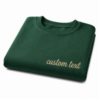 Personalized Embroidery T-Shirt for Men & Women, Random Texts & Phrases, Short Sleeve Crewneck T-Shirts, 100% Pure Cotton, Choose Phrase, Font and Thread Color for Any Occasion, Make Your Own T-shirts