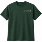 Personalized Embroidery T-Shirt for Men & Women, Random Texts & Phrases, Short Sleeve Crewneck T-Shirts, 100% Pure Cotton, Choose Phrase, Font and Thread Color for Any Occasion, Make Your Own T-shirts